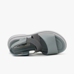 صندل زنانه چرم تهران کد A99T رنگ نقرابی