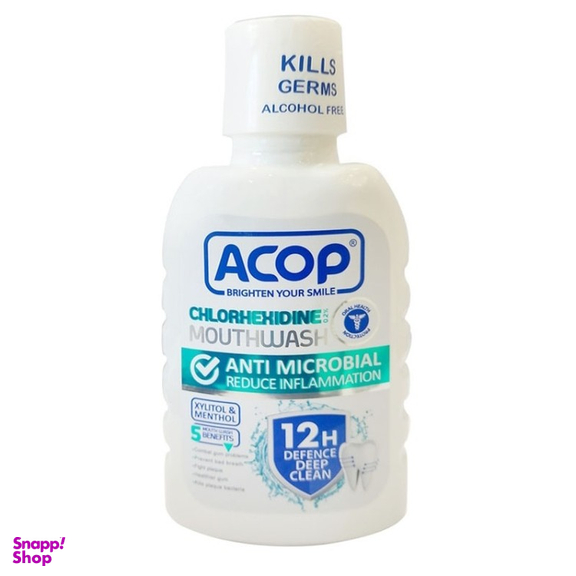 دهان شویه آکوپ مدل Chlorhexidine حجم 300 میلی لیتر