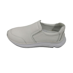 کفش طبی زنانه چرم ریباری مدل C22 رنگ سفید