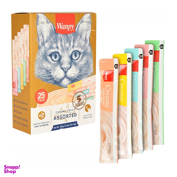 بستنی گربه ونپی کد 05 وزن 14 گرم مجموعه 5 عددی