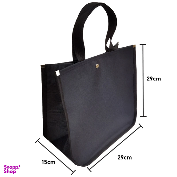 ساک دستی زنانه مدل دکمه ای کد 1 رنگ مشکی