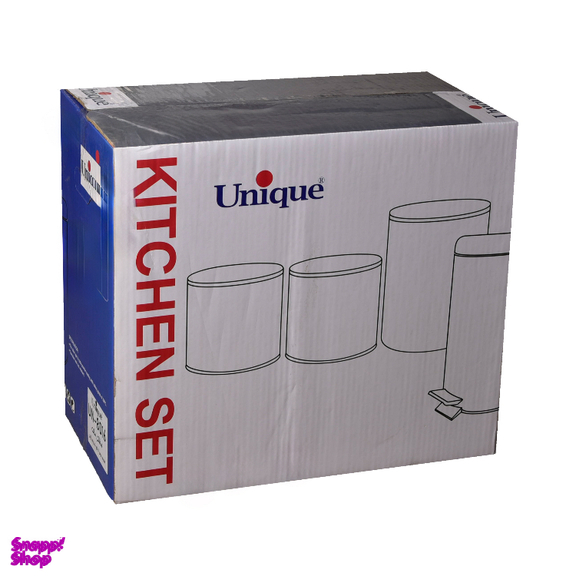 سرویس آشپزخانه 4 پارچه یونیک مدل درب چوبی دسته T کد 803