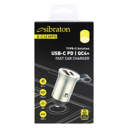 شارژر فندکی سیبراتون مدل S-C3230PD به همراه کابل USB-C