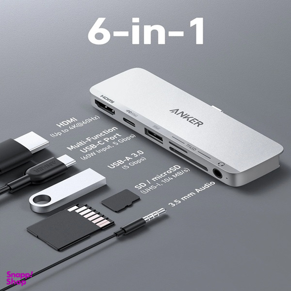 هاب 6 پورت انکر مدل 541 A8363HA1 USB-C