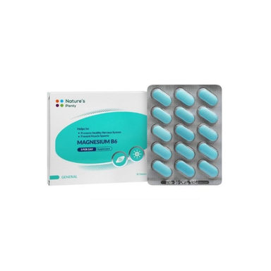 کپسول منیزیم ب 6 نیچرز پلنتی بسته 30 عددی