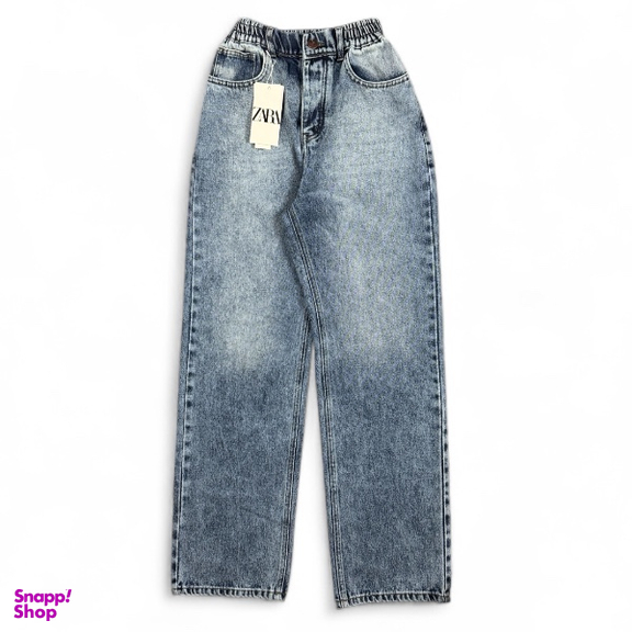 شلوار بگ مردانه طرح ZARA کد 3488 رنگ آبی