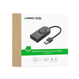 کارت صدا اکسترنال USB یوگرین مدل CM129 کد 40964 طول 15 سانتی متر