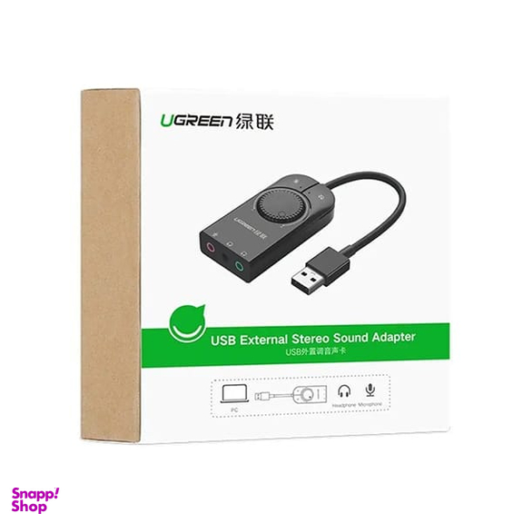کارت صدا اکسترنال USB یوگرین مدل CM129 کد 40964 طول 15 سانتی متر