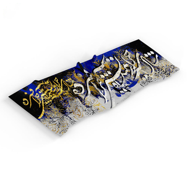 شال زنانه چارگوش طرح شعر شادی چرا رمیده آتش چرا فسرده کد 1138
