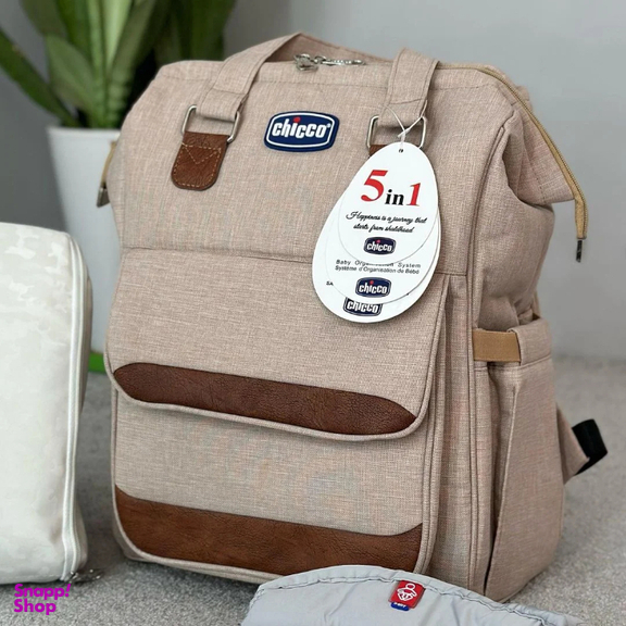 کوله پشتی لوازم کودک چیکو طرح چرم مدل CH330