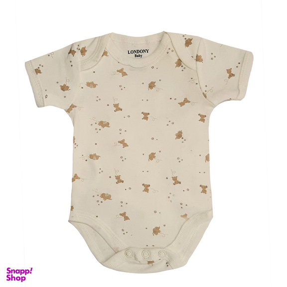 بادی آستین کوتاه نوزادی لاندنی مدل K900 مجموعه 2 عددی