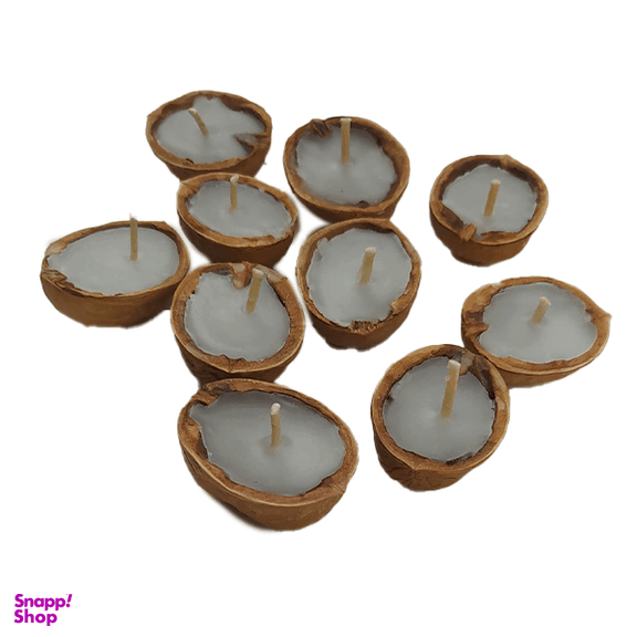 شمع مدل گردو کد 01 مجموعه 10 عددی