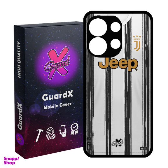 کاور گوشی موبایل گارد ایکس طرح یوونتوس مدل Glass10229 مناسب برای شیائومی Redmi Note 13 4G