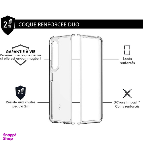 کاور فورس مدل FCDUOGZFOLD3T Duo مناسب برای گوشی موبایل سامسونگ Galaxy Z Fold 3