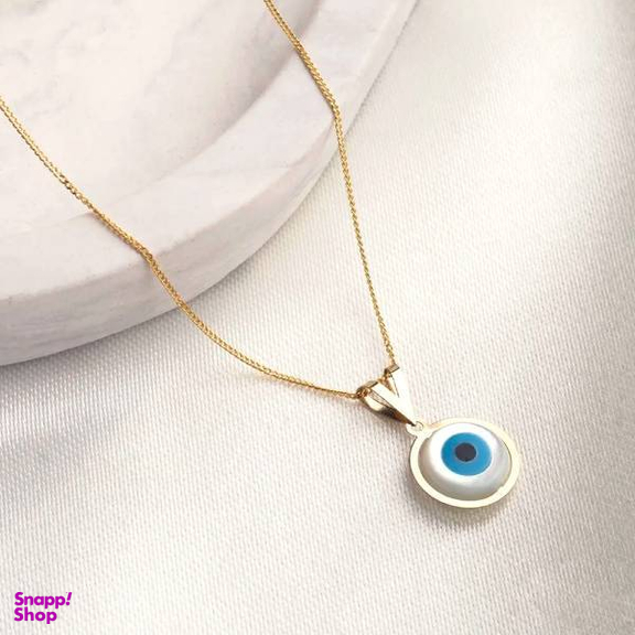 گردنبند طلا 18 عیار زنانه اپال گلد مدل چشم نظر کد sh0273