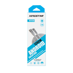 کابل تبدیل USB به MicroUSB کینگ استار مدل K112 A طول 120 سانتی‌متر