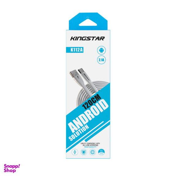 کابل تبدیل USB به MicroUSB کینگ استار مدل K112 A طول 120 سانتی‌متر