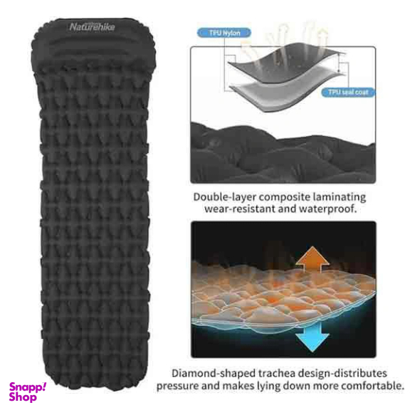 زيرانداز بادی نیچرهایک سايز 6.5cm مدل FC-12 Single Aircushion with Pillow کد Z003-P