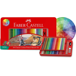 مدادرنگی 60 رنگ فلزی فابرکاستل مدل 115893 Classic