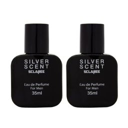 عطر جیبی مردانه اسکلاره مدل Silver Scent حجم 35 میلی لیتر بسته 2 عددی