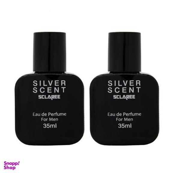 عطر جیبی مردانه اسکلاره مدل Silver Scent حجم 35 میلی لیتر بسته 2 عددی