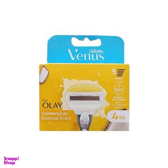 تیغ یدک ژیلت بانوان ونوس مدل اولای پلاس بسته 4 عددی