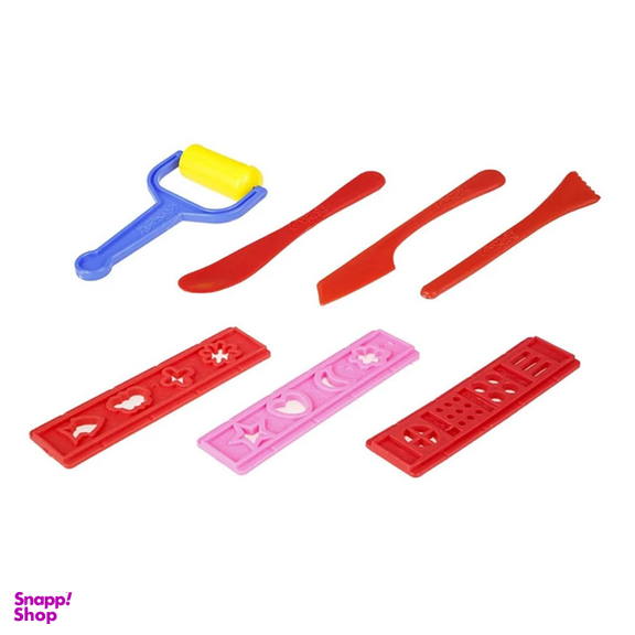 خمیر بازی 10 رنگ سطلی آریا به همراه دی وی دی کد 1068