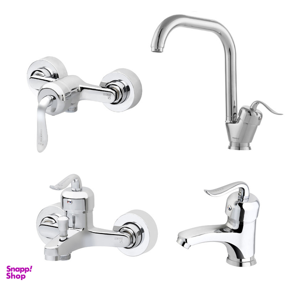 ست شیرآلات حکمت نشان مدل قاصدک مجموعه 4 عددی