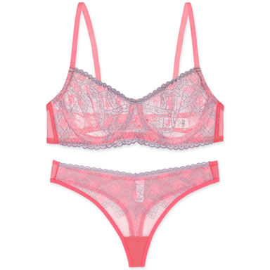 ست شورت و سوتین برتا کد 2420 رنگ مرجانی