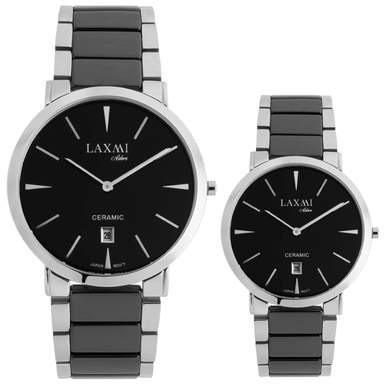 ست ساعت مچی عقربه ای زنانه و مردانه لاکسمی مدل 2-8557