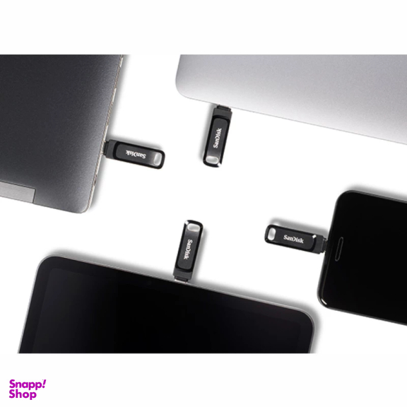 فلش مموری سن دیسک مدل Ultra Dual Drive GO USB Type-C ظرفیت 64 گیگابایت رنگ مشکی