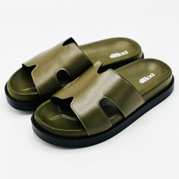 صندل طبی مردانه دوریس مدل پژمان کد 04 رنگ سبز زیتونی