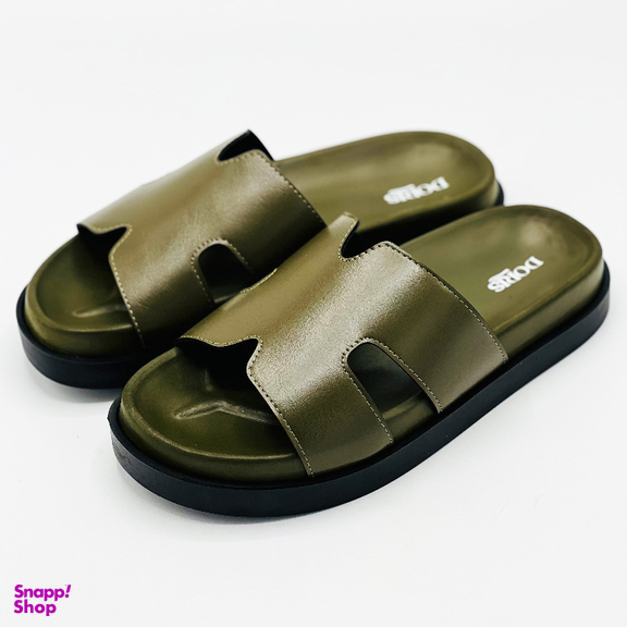 صندل طبی مردانه دوریس مدل پژمان کد 04 رنگ سبز زیتونی