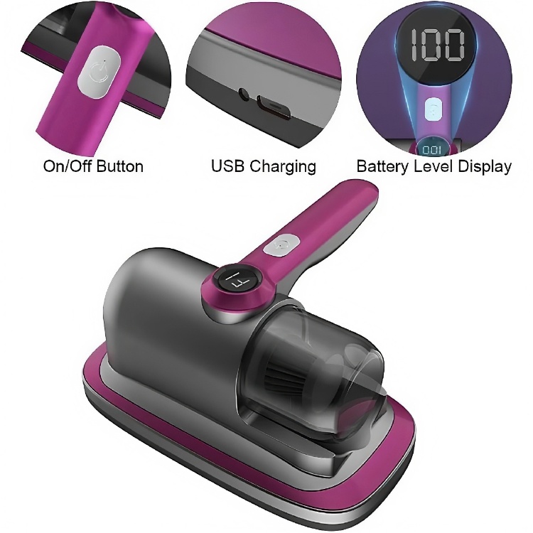 جارو شارژی تخت و مبل مدل SAMjp UV&Vibrating C01