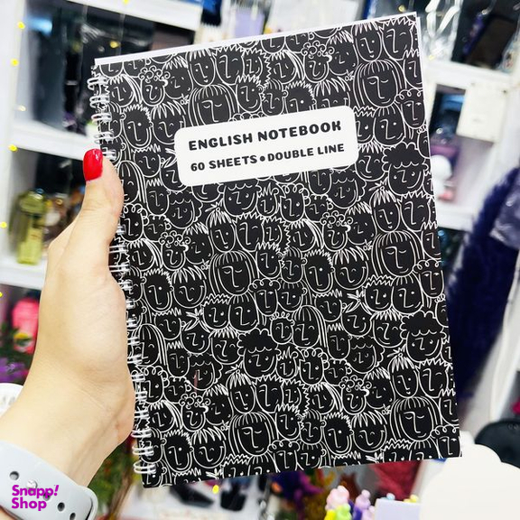 دفتر زبان 60 برگ مدل آدم ها