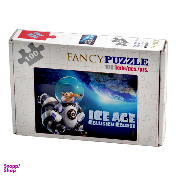 پازل 100 تکه فنسی مدل فانتزی طرح سنجاب فضانورد