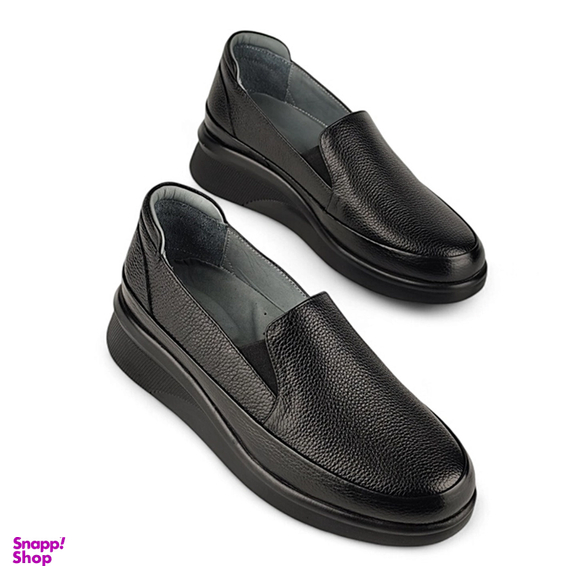 کفش طبی زنانه چرم کاکتوس مدل WS۳۰۰۳ رنگ مشکی