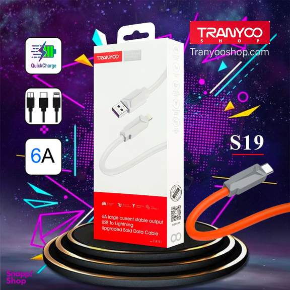 کابل USB به Type-C ترانیو مدل S19 TC طول 1 متر