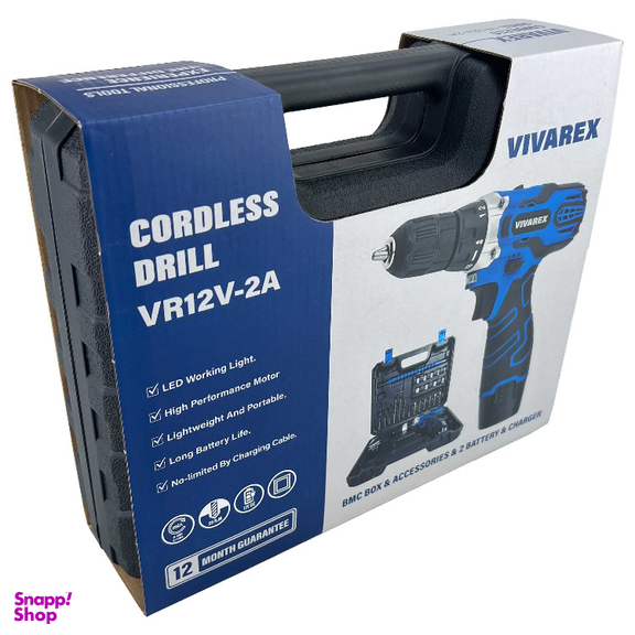 دریل پیچ گوشتی دو باتری ویوارکس کد VR12V-2A