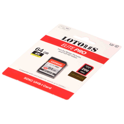 کارت حافظه SDXC لوتوس مدل Elite Pro کلاس 10 استاندارد UHS-I U3  ظرفیت 64 گیگابایت