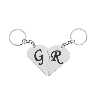 جاکلیدی گیلواره زراوشان مدل قلب دو تکه حرف G R