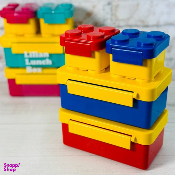 ظرف غذا 4 تکه مدل لگو کد 002