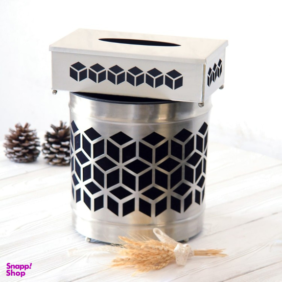 ست سطل و جا دستمال کاغذی سالینو کد N-571572