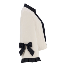 کت رسمی زنانه السانا مدل آسرین کد 232579 رنگ سفید مشکی