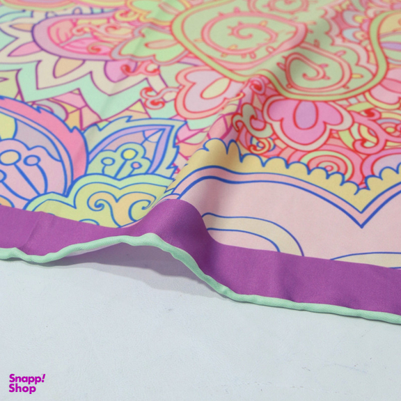 روسری زنانه آنالیا مدل ابریشم مزونی کد a-5077