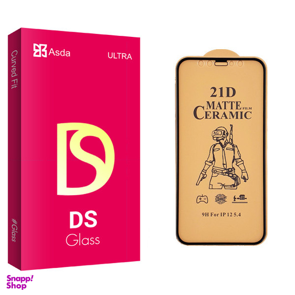 محافظ صفحه نمایش سرامیکی آسدا مدل DS glass مناسب برای گوشی موبایل اپل iPhone 12 mini