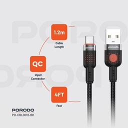 کابل دیتا USB به Lightning پرودو مدل PD-CBL0013 طول 1.2 متر
