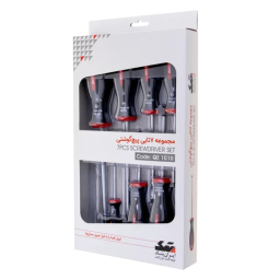 ست پیچ گوشتی دوسو و چهارسو ایران پتک مدل QE1010 مجموعه 7 عددی