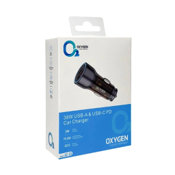 شارژر فندکی 2 پورت اکسیژن مدل AC03 توان 38 وات
