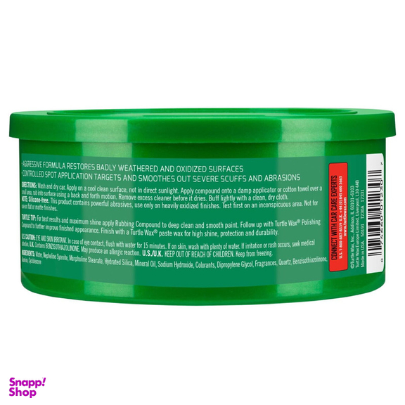پولیش بدنه خودرو ترتل واکس مدل Rubbing Compound حجم 298 میلی لیتر